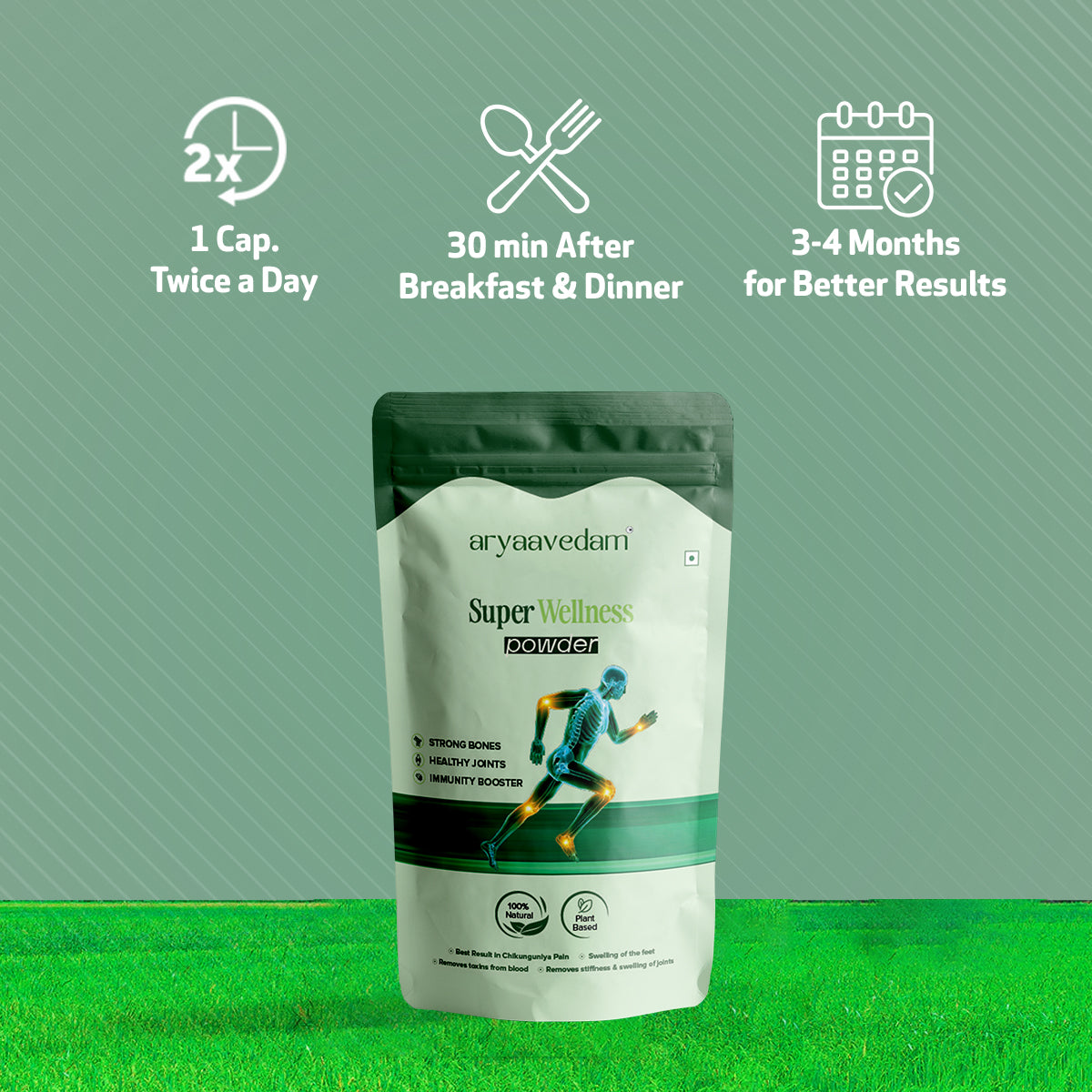 Aryaavedam Super Wellness Powder – Natural Joint & Immunity Support (200g)