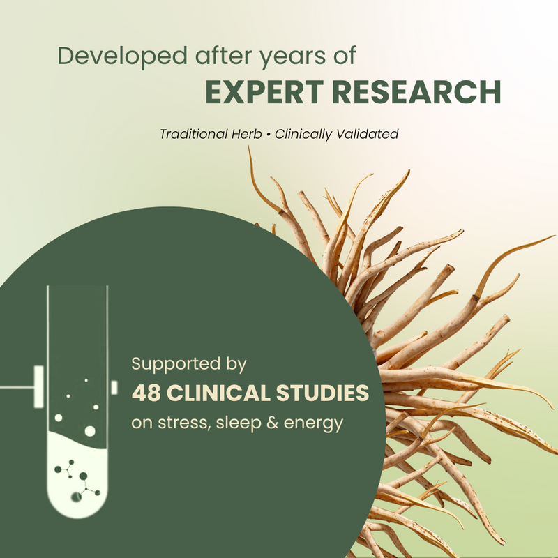 Aryavedam Ashwgandha Capsules | Ayurvedic Support for Stress, Sleep & Stamina (60 Capsules) Boosts Energy, Reduces Fatigue & Promotes Mental Clarity Naturally