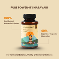 Aryavedam Shatavari Capsules | Natural Hormonal Balance & Women’s Wellness (60 Capsules) Plant-Based Support for Hormonal Health, Vitality & Reproductive Strength